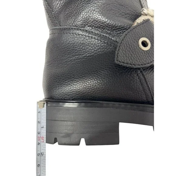 KARL LAGERFELD / Marceau / Black / Lug-Sole / Combat Boot / With Crystal Detail - Picture 8 of 9